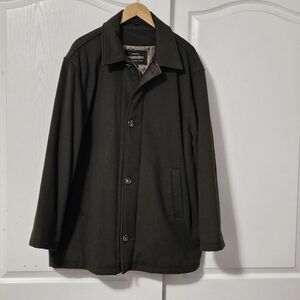 Golden Bear Sportswear Wool Zip Button Coat Jacket Green Loden Lux Mens Xl Read